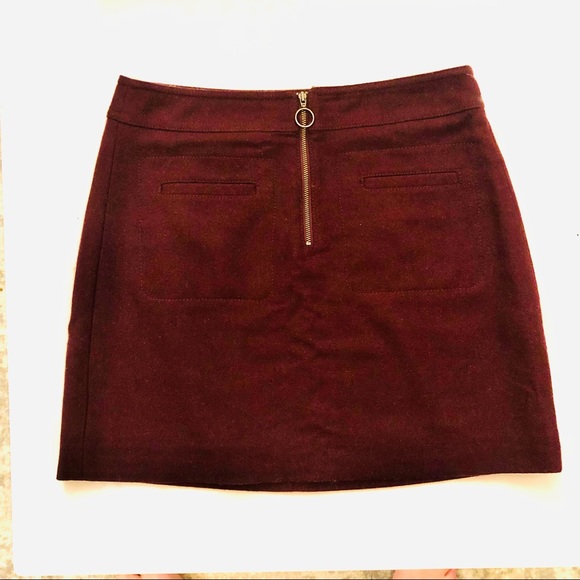 Madewell Dresses & Skirts - Madewell Fireside Mini Skirt Rich Plum Size 2